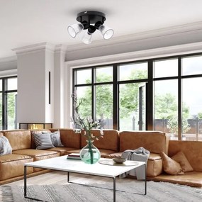 Spotlámpa BEST 3xE14/40W/230V fekete