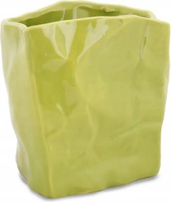 Váza négyzet alakú fedél zöld dekoráció szép