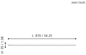 Eglo 97573 - LED Pultmegvilágító DUNDRY LED/8,2W/230V