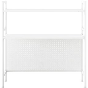 JENNY fém íróasztali feltét, 950 x 980 x 220 mm, fehér