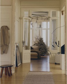 Bézs kétoldalas-kézi szövésű gyapjú futószőnyeg 80x200 cm Nifelia – Kave Home