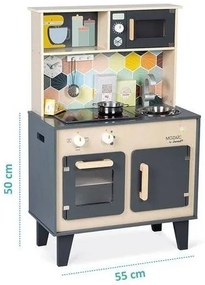 Janod - Fa konyha LED MOZAIC tábla 2xLR6 elemmel