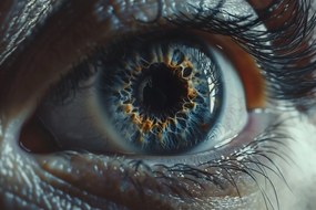 Canvas Vászonkép Nagy Szem Írisz Tükröződés A Szemben 120x80