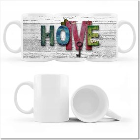 Fotó bögre Otthon Házikó Felirat