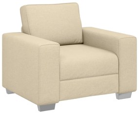 Krém színű fotel 59 cm szövet