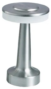 Lámpa Asztali Monum, 3W, 200lm, DC 5V, 1A,3000 K, 3 fokozatú fényerő, akkumulátor 1800 mAh, szürke