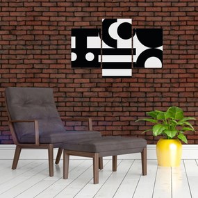 Kép - Geometriai absztrakció N⁰3 (90x60 cm)