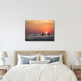 Kenuzók képe naplementekor (üvegen) (70x50 cm)