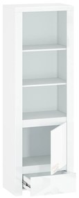 Regál Leona 1D1S (fényes fehér). 1053006