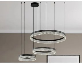LED fényerőszabályozható kristálycsillár kábelen THALIA LED/120W/230V 3000-6000K + távirányító