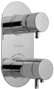 RHAPSODY falbaépíthető termosztátos csaptelep, 2 irányú, króm (5585T)
