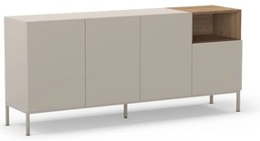 Krémszínű komód 180x80 cm Cailin – Marckeric