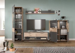 Mason 1 nappali bútorszett nox tölgy/bazaltszürke
