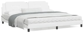 fehér műbőr ágykeret matrac nélkül Zadar 200x200 cm