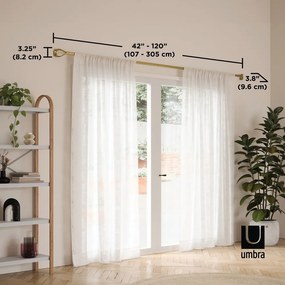 Acél bővíthető függönykarnis 107 - 305 cm Loop – Umbra