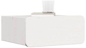 Éjjeli asztal fiókkal Fehér 39 x 34 x 16.5 cm Tömör fenyőfa