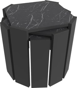 Lori - Black, Marble