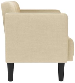 krém szövet loveseat kanapé 111 cm
