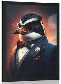Plakát állati gengszter pingvin