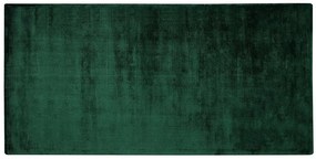 Sötétzöld rövid szálú szőnyeg 80 x 150 cm GESI II Beliani
