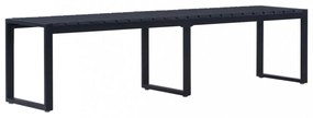fekete polisztirol lemez kerti pad 180 cm