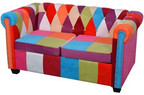 2 személyes szövet Chesterfield kanapé