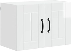 vidaXL Fali konyhaszekrény Magas Fényű Fehér 60 x 31 x 40 cm Faanyag