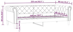fekete műbőr kanapéágy keret 80 x 200 cm