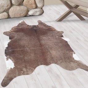 Barna szintetikus bőr 100x135 cm Etosha – Ayyildiz Carpets