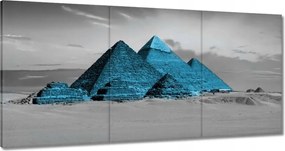 Vászonkép 180x90 Kék piramisok