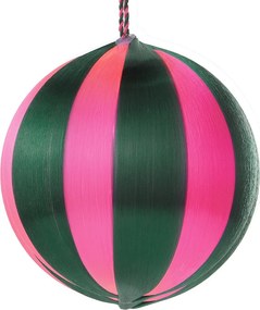 HANG ON karácsonyfadísz Ø8cm, zöld/pink