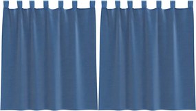 vidaXL 2 db királykék fátyolfüggönyök hurokkal 140x140 cm