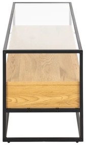 TV állvány ZEIN tölgy/fekete