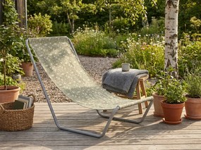 Összecsukható strandnyugágy SAND FLOWERS, zöld