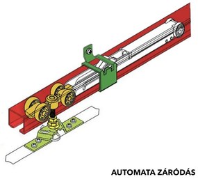 SB DAKOTA 90 II beltéri tolóajtó tükörrel - fehér Automata záródás: Nem
