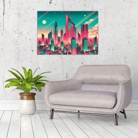 Kép – Nagyváros pop-art stílusban (70x50 cm)