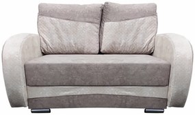 Mara új 2-es (ágyazható) kanapé, barna-bézs