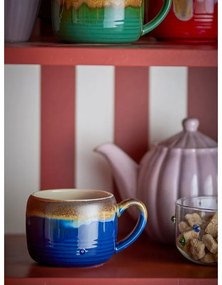 Kék-barna kőedény bögre szett 4 db-os 400 ml Sheen – Bloomingville