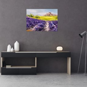 Kép - Provence, franciaország, olajfestmény (70x50 cm)