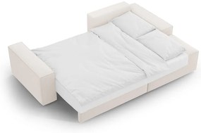 Bézs kinyitható sarokkanapé (jobb oldali) Jodie – Micadoni Home