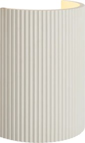 Skandináv fali lámpa fehér ovális - Plaster