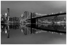 Fotótapéta fekete fehér Manhattan-i híd