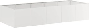 vidaXL rozsdamentes acélból növénytartó 200x80x40 cm