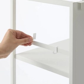 Fehér fém gurulós polcos állvány 42x84,5x32 cm Tower – YAMAZAKI