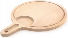 Kolimax fa konyhai vágódeszka kerek, fogantyúval, 30 x 1,6 cm