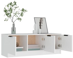 fehér szerelt fa TV-szekrény 102 x 35 x 36,5 cm