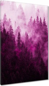 Vászonkép 80x120 Tájkép Rózsák Hegyek Köd