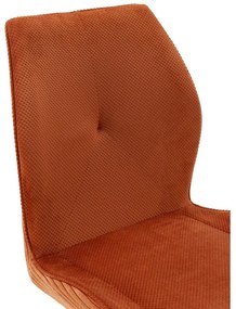 Narancssárga kordbársony étkezőszék szett 2 db-os Adaya – Marckeric