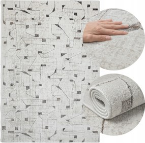 Modern Szőnyeg Hálószoba Nappaliba 120x170 Divatos Puha Elegáns Prémium