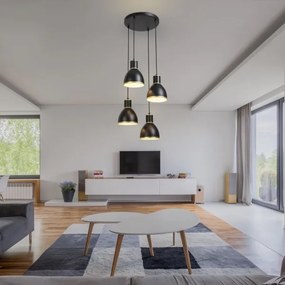 Rabalux 5604 - Csillár zsinóron MACKENZIE 4xE27/60W/230V